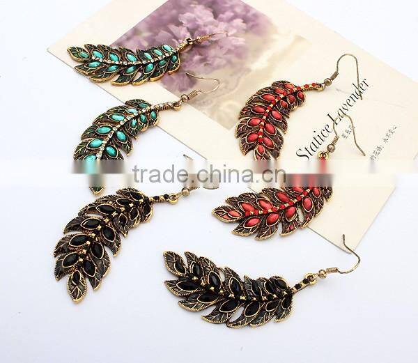 Vintage leaf earring best selling products earrings women