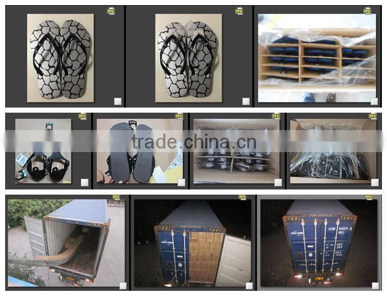 Fashion women's wedge heel flip flops with EVA material