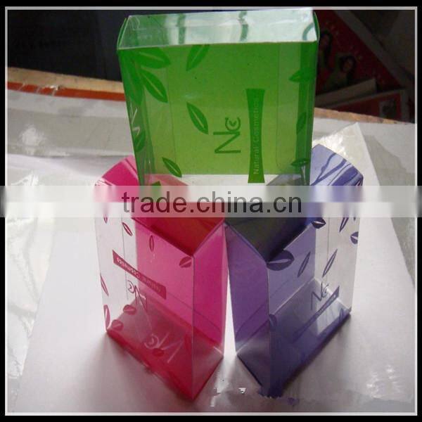 custom convenient transparent pvc boxes plastic cosmetic boxes
