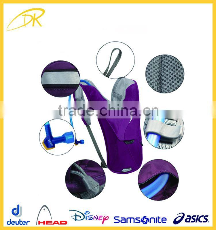 BSCI audit factory running backpack, hydration backpack, hydration bladder water bag