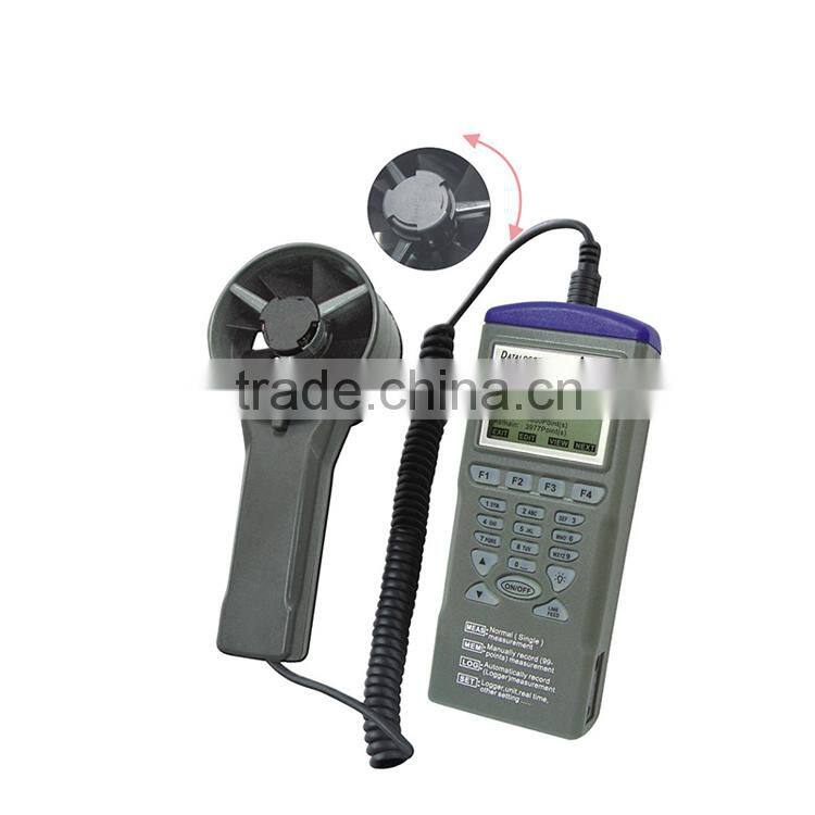 RS232 Software Wind Speed Data Logger 0.6~32M/S Digital Anemometer Data Logger AZ9671