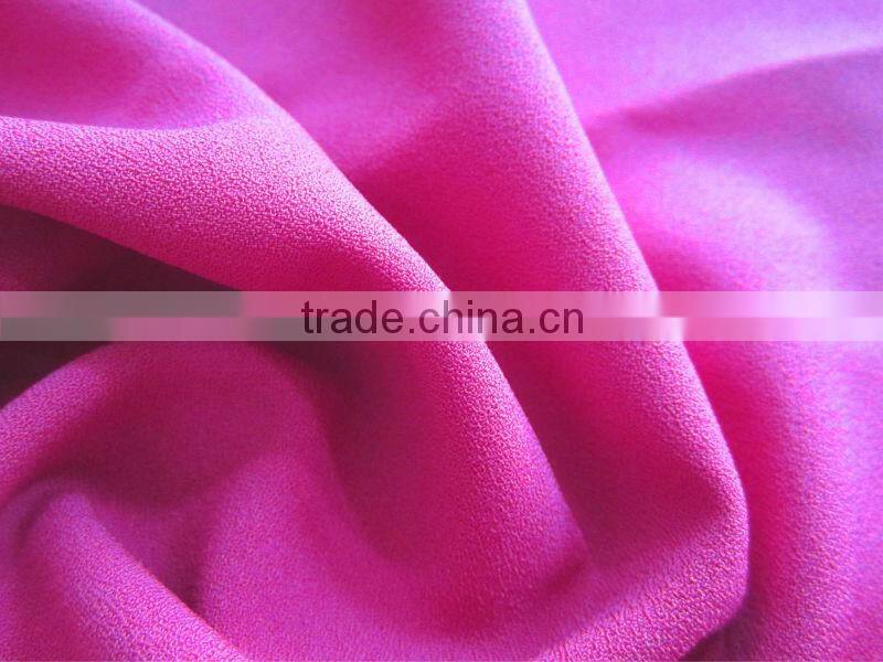 2016 hot sell high qualtiy cheap polyester elastane fabric moss crepe fabric