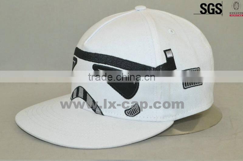 6 panel plain blank snapback hat