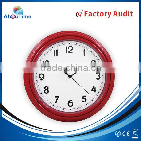 12 inch plastic antique wall clock with quart