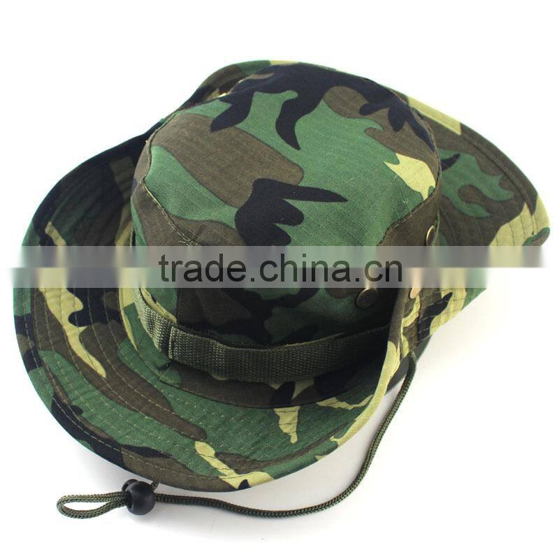 Bucket Hat Boonie Hunting Fishing Outdoor Cap - Wide Brim Military Boonie Hat