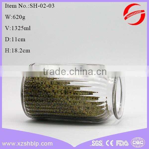 Direct selling abroad food series clear glass bottle and jar essence glass bottle jar