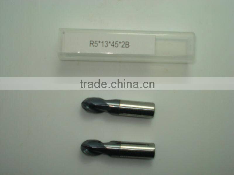 Solid carbide ball nose end mill