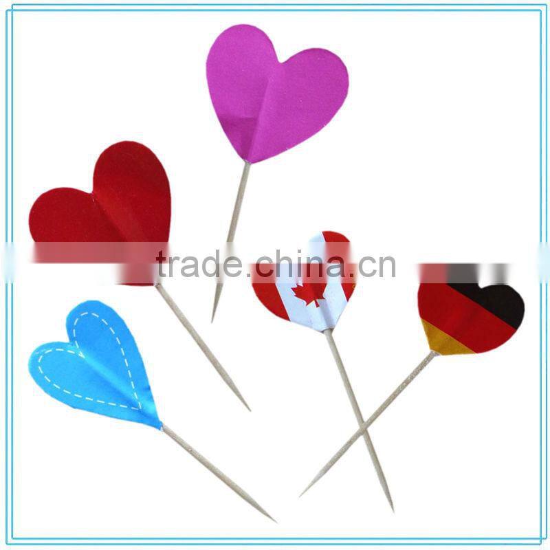 Decorated wooden toothpicks