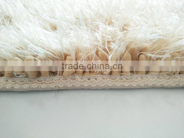 long pile microfiber chenille bath rug