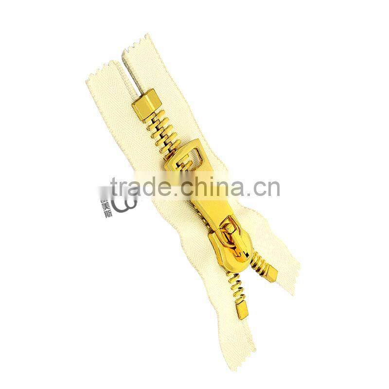 Fashion metal corn type teeth zip factory wholesale