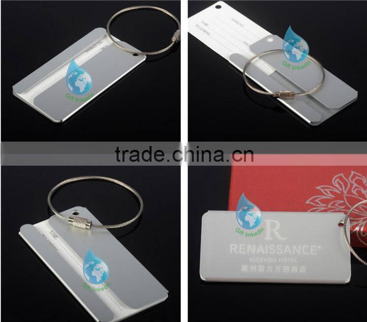 unique luggage name tags/ wholesale metal luggage tags