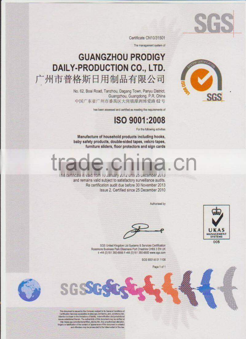 Adhesive reusable magic hooks with PVC