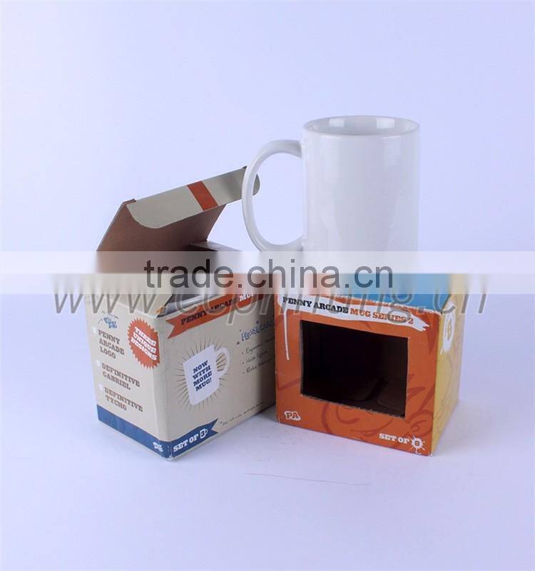 Tuck top corrugated box cardboard mug box packaging