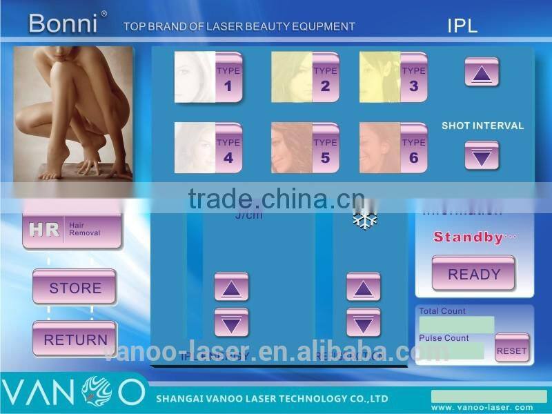 Multifunctional ipl with spare parts Germany heraeus lamp