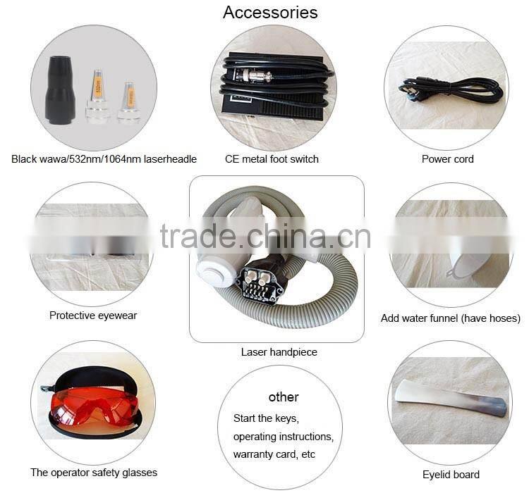 Newest generation q switch nd yag removal machine tattoo laser with CE
