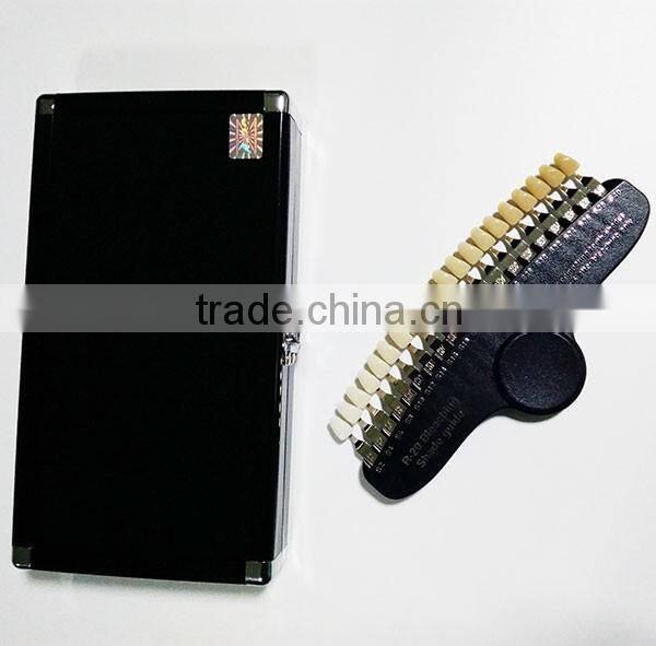 Hot Sale Teeth Whitening Shade Guide with Aluminum Case