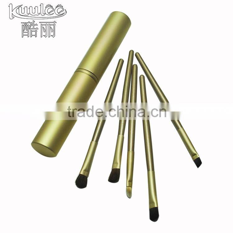 Portable Beauty Factory Price 5Pcs Eye Shadow Makeup Brush Set With Case