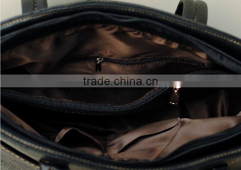 Guangzhou Market Hot Sell Black Women's Handbag With Small Purse