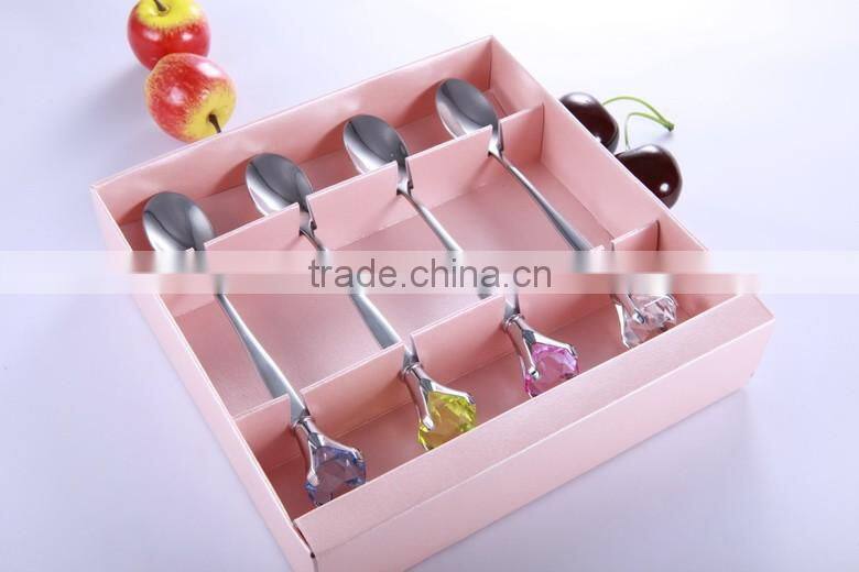 Holland windmill theme stainless steel teaspoon with gift box packing