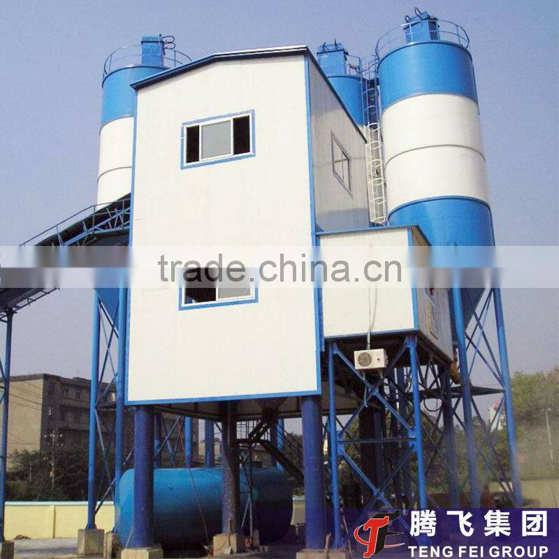 HZS60 concrete batching plant 60m3 with belt conveyor for sale