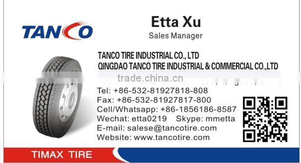 TIMAX Best chinese brand truck tire heavy-duty 11R22.5 truck tire