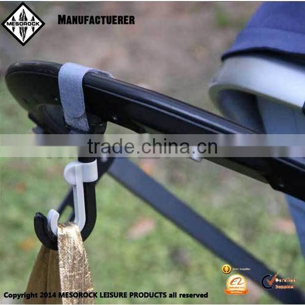 Baby products baby stroller accessories durable custom 2pcs rotatable stroller hook