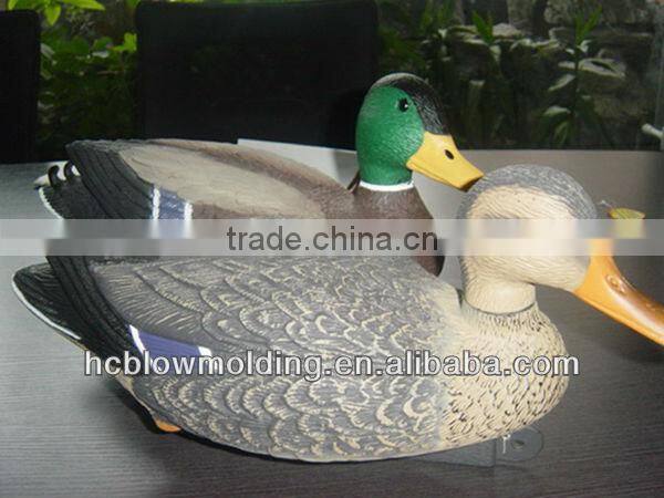 OEM Blow Molding Plastic Duck Decoy Hunting HDPE Foraging Duck