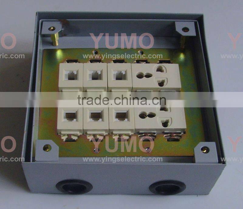YUMO-180KBR YUMO-180K 4 way computer + 2 way multi-function floor socket