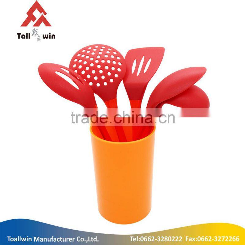ISO Factory Audit 100% Food Grade Nylon/Acrylic Kitchen Utensils Colored Silicone Kitchen Tools
