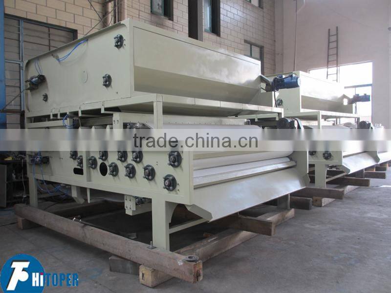 Belt type filter press, gravity thickening belt filter press with belts