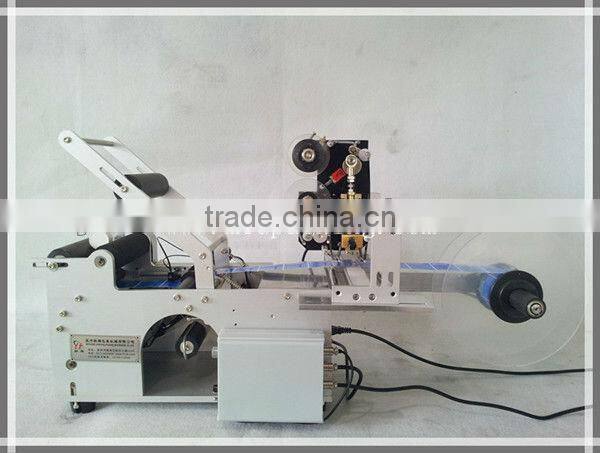 LT-50D Semi-Automatic round bottle label machine with date printer