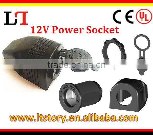 Weatherproof Power Socket For Motorcycle & Auto