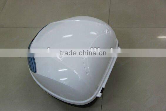 Whte shine motorcycle top case