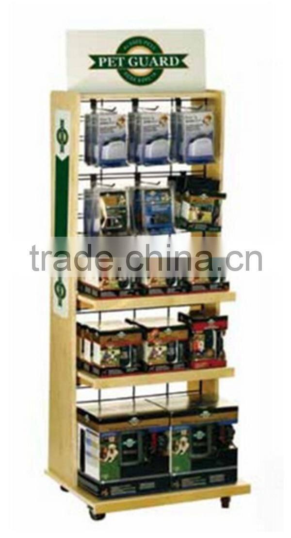 Best Quality 6-tiers Stand Wine Bottles Wood Display Rack
