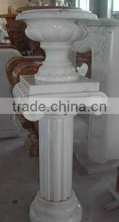 NATURAL ZIARAT WHITE MARBLE PEDESTALS