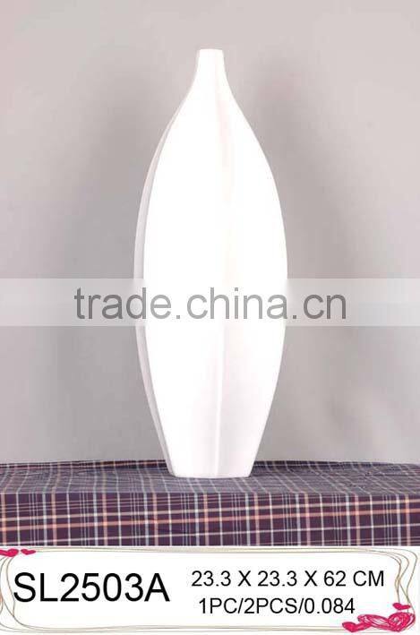 Long vases made of fiberglass