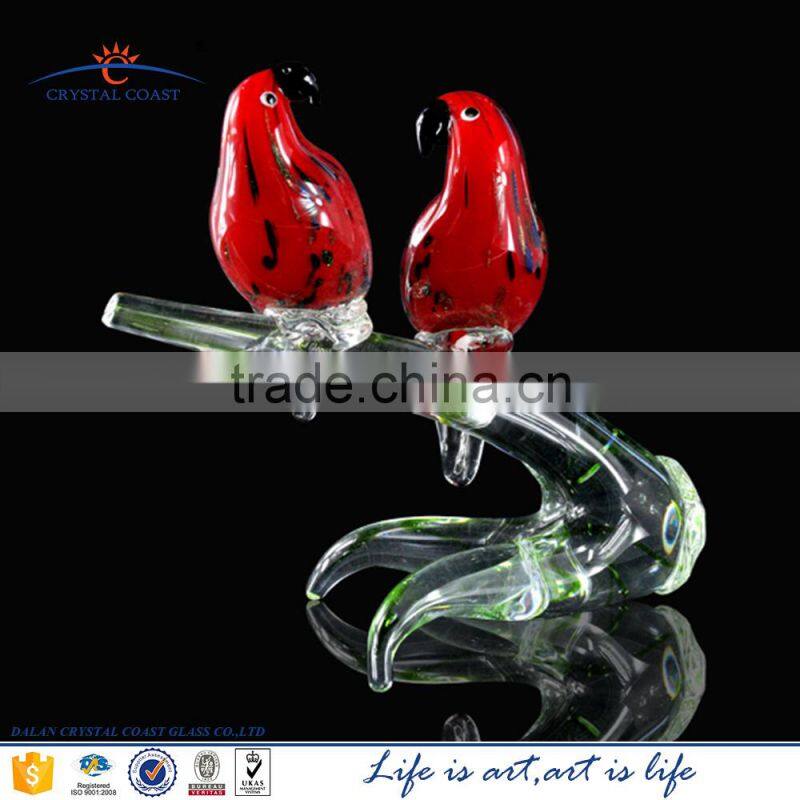 ornaments glass small bird figurines as gift for girls teenagers
