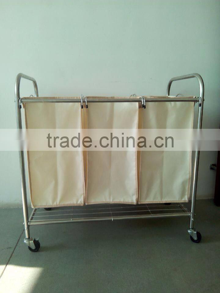 Vivinature chrome plating frame laundry sorter with 4 lift off sorters