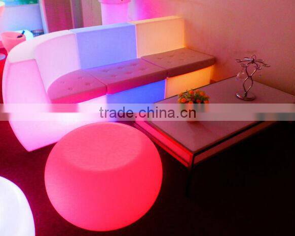 ECO-friendly led bar table and chair with changing color