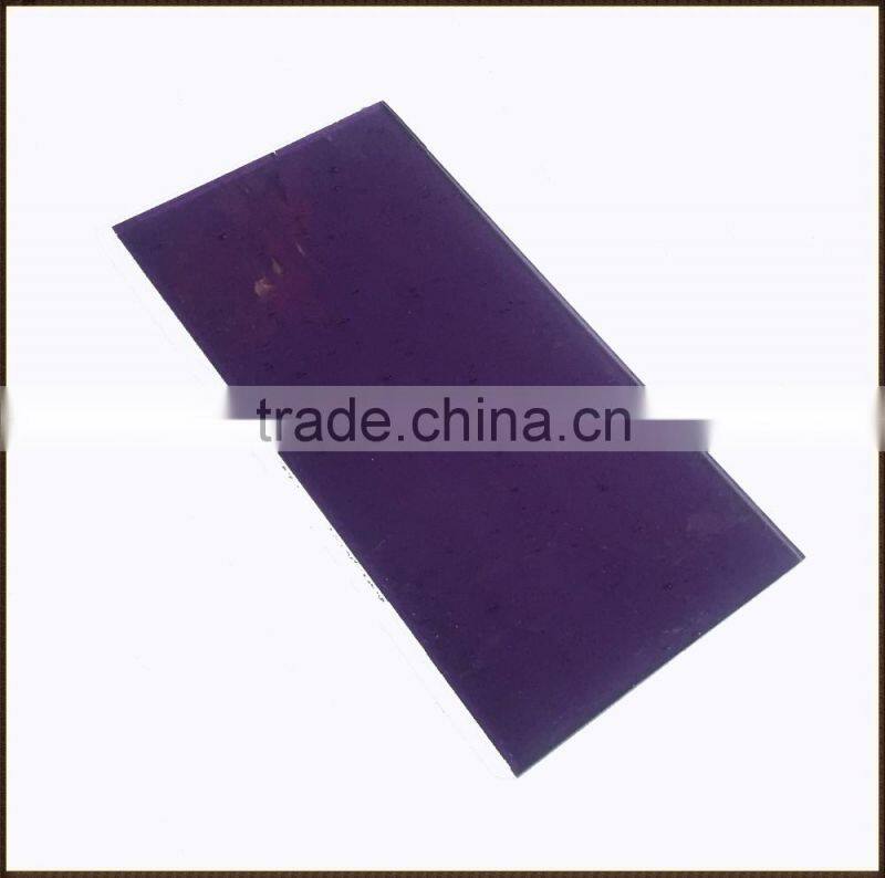 New arrived purple tiffany style stained glass for church