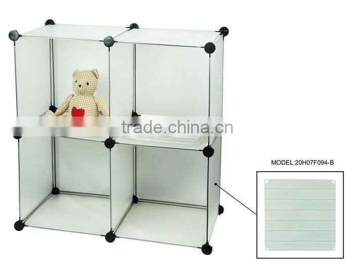 Store More Stackable PP Modular Storage Cubes White Organizer