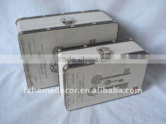 11A498 Linen Printing Storage Wooden Cases