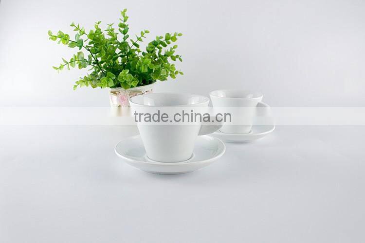 Factory direct manufacturer wholesale bulk custom logo image decal household porcelain ceramic tea cup and saucer