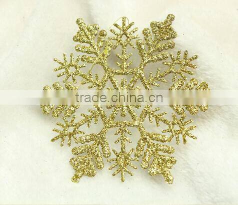 15051801 Hot Sale plastic christmas plastic glitter snowflake