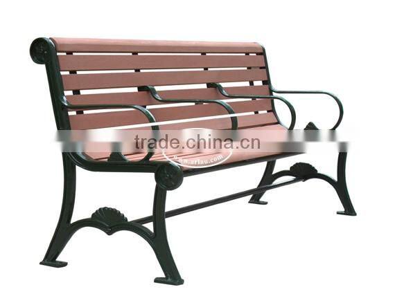 Arlau cast iron and wood garden bench