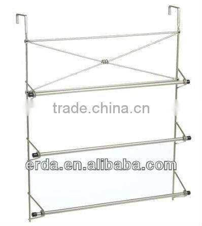 "Cross Style" Towel Rack, 3 Bars, Chrome
