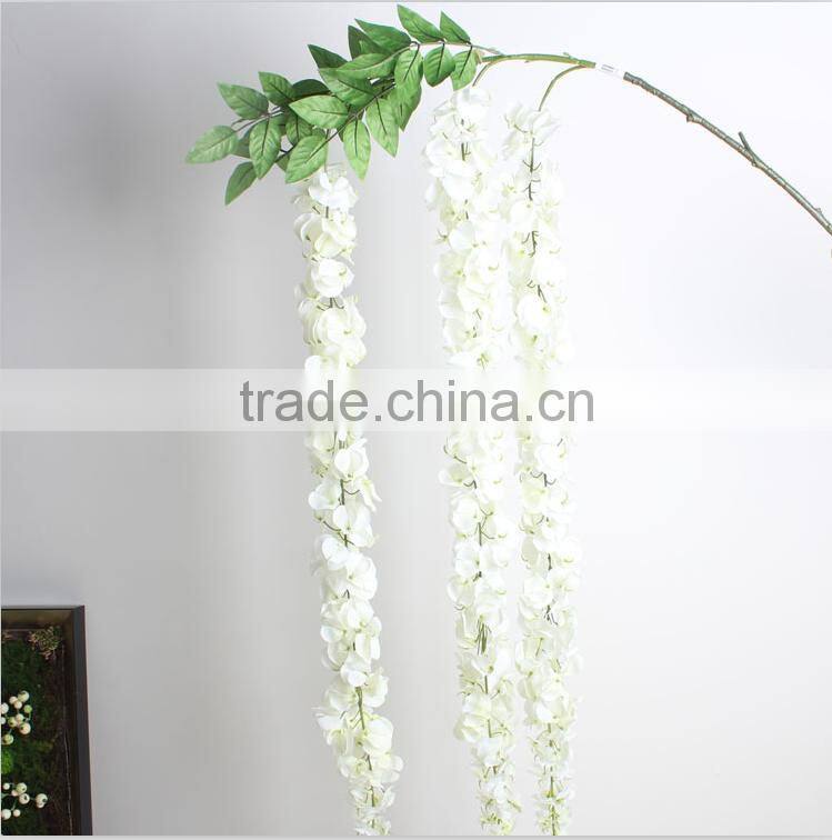 wedding stage artificial wisteria flower for sale