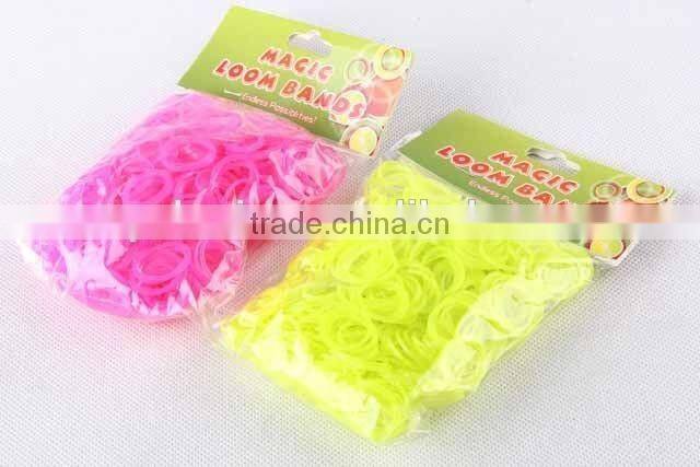 600PC Hair Band With 24 Buckles/Colorful RUBBER BAND
