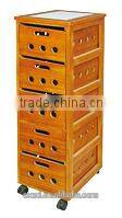 high quality movable cheap wooden cabinets with drawers