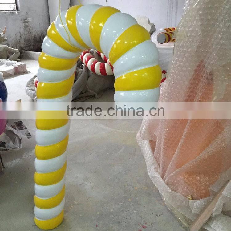 Outdoor fiberglass cane decoration